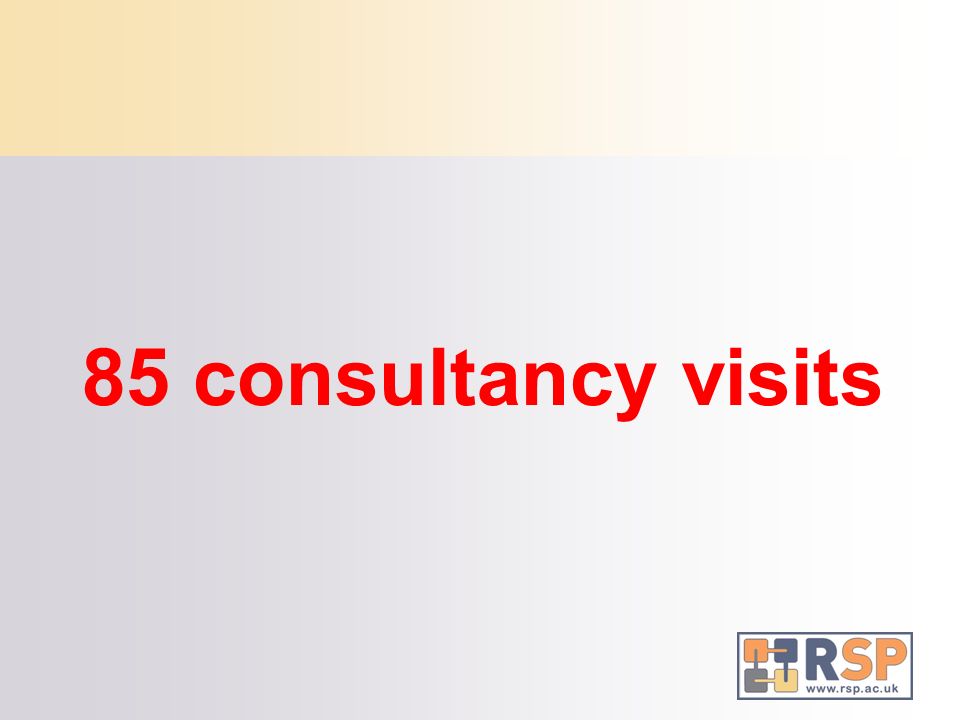 85 consultancy visits