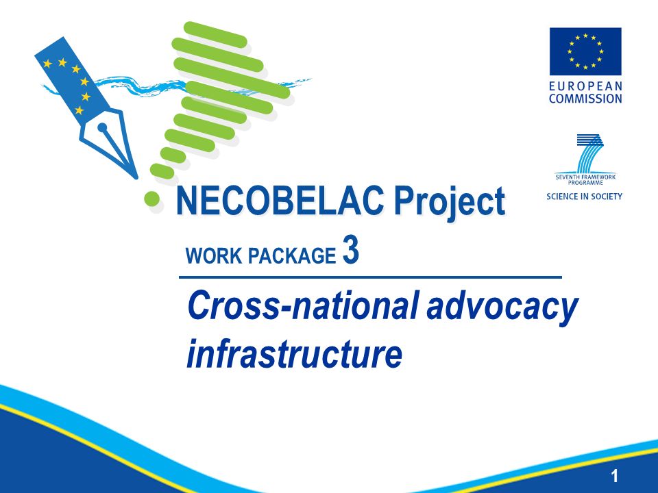 1 NECOBELAC Project WORK PACKAGE 3 Cross-national advocacy infrastructure