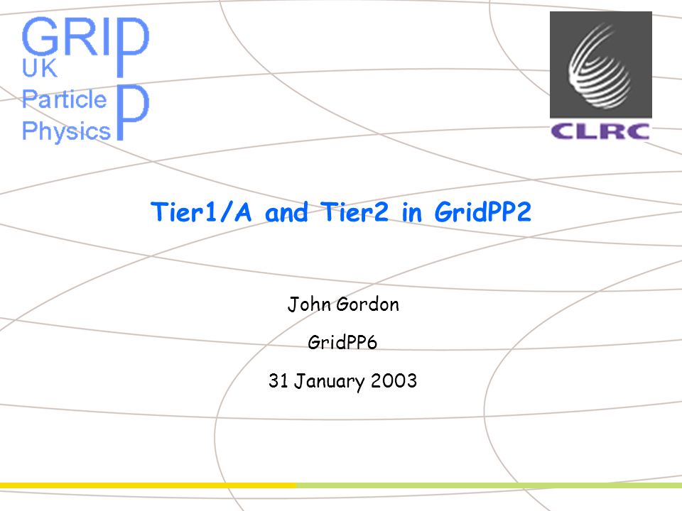 Partner Logo Tier1/A and Tier2 in GridPP2 John Gordon GridPP6 31 January 2003