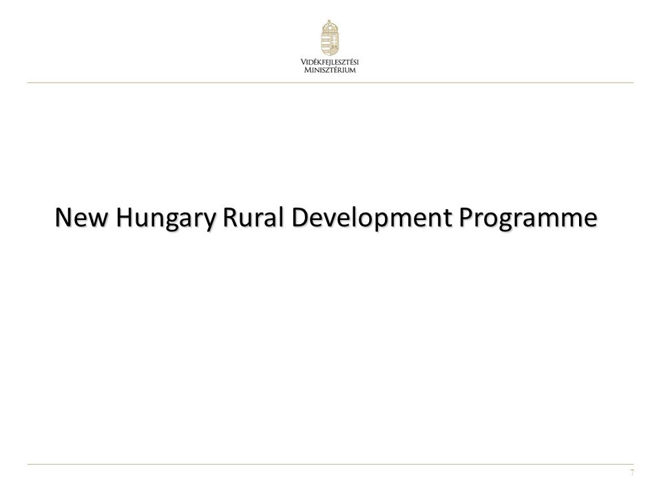 7 New Hungary Rural Development Programme