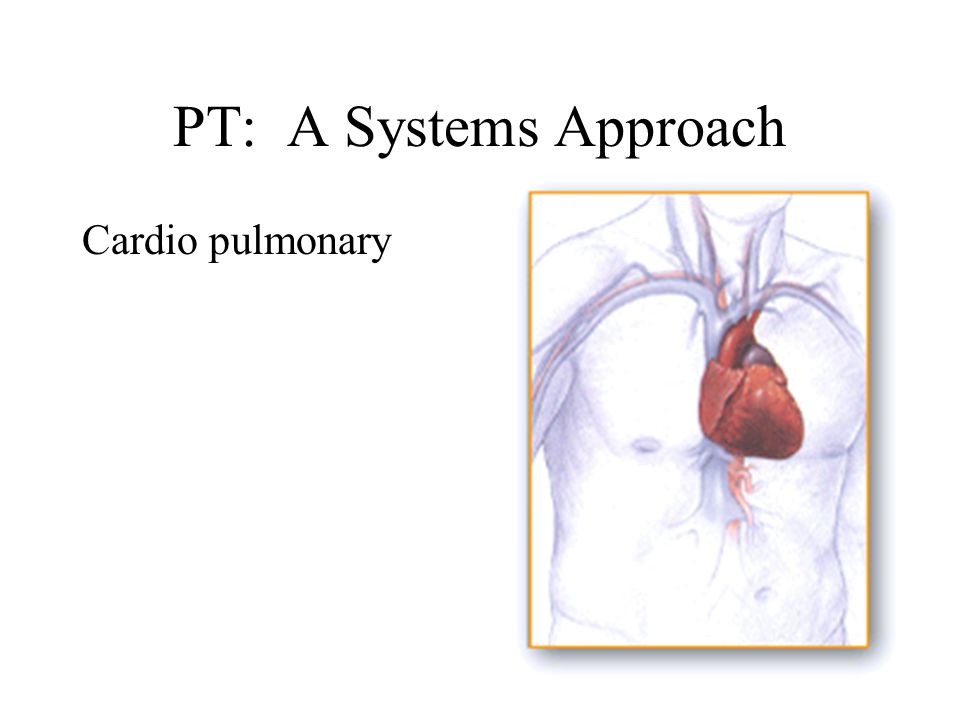 PT: A Systems Approach Cardio pulmonary