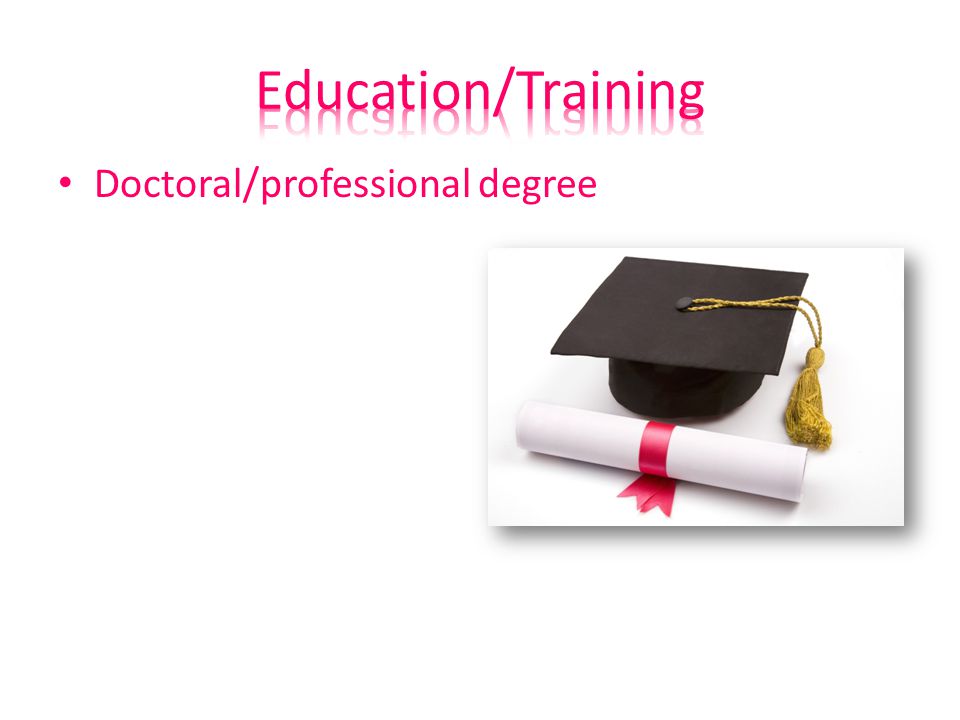 Doctoral/professional degree
