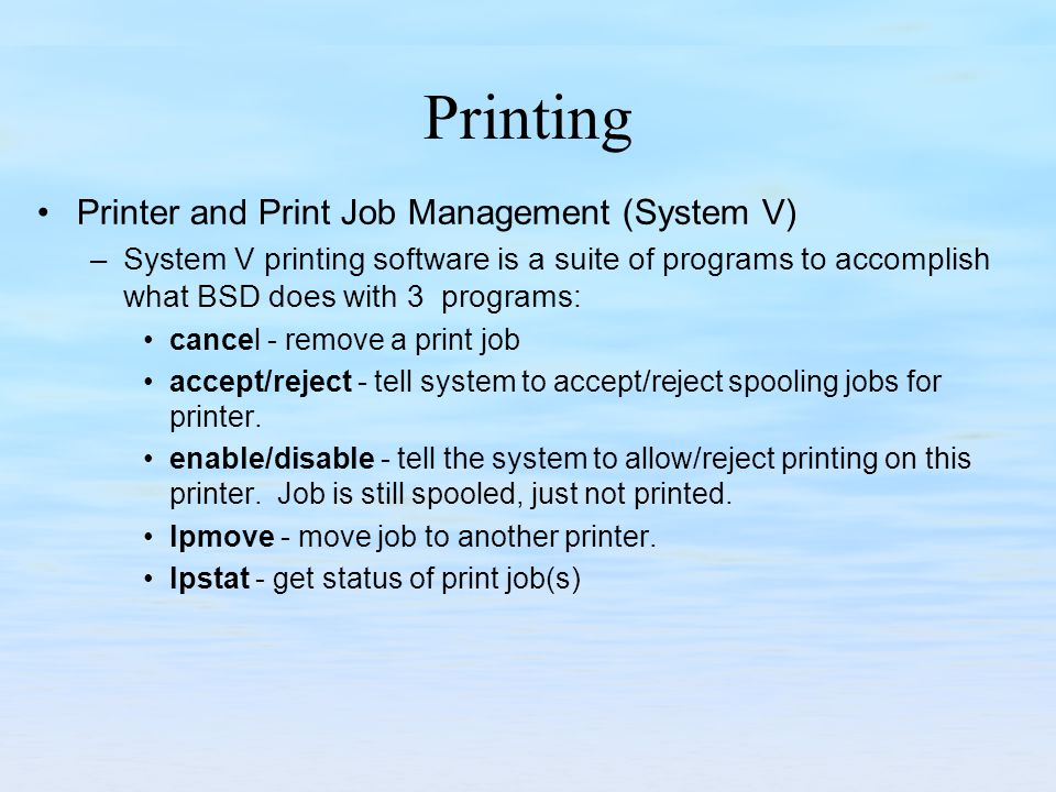 Managing Printers Chapter 14. Chapter Objectives Understand printing  terminology and concepts. Understand print server requirements and  configuration. - ppt download