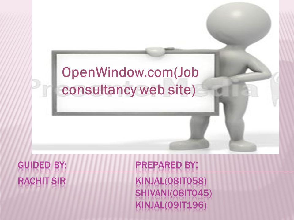 OpenWindow.com(Job consultancy web site)