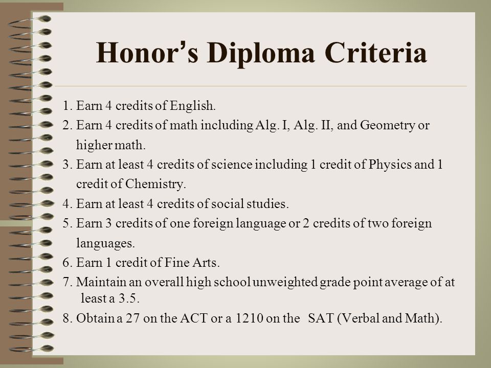High School Diplomas Standard Diploma-student meets all graduation requirements and earn end-of- year course exam points (18 points).