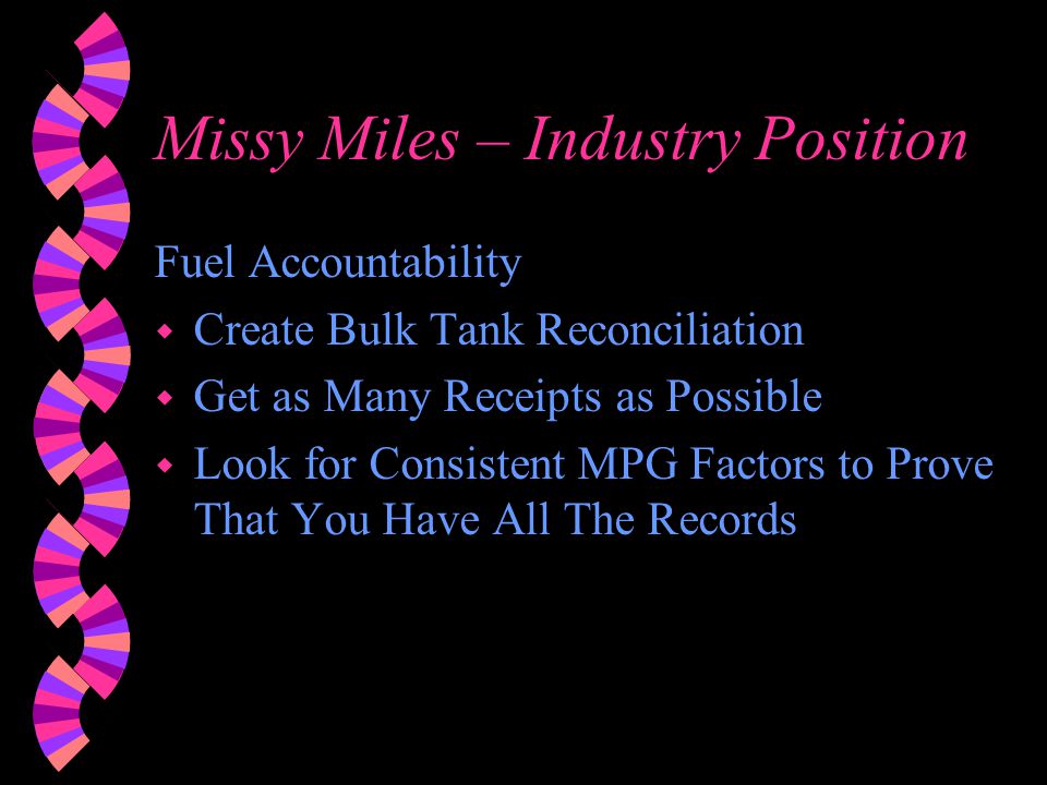 Missy Miles – Industry Position If you were the auditor, what would you have done.