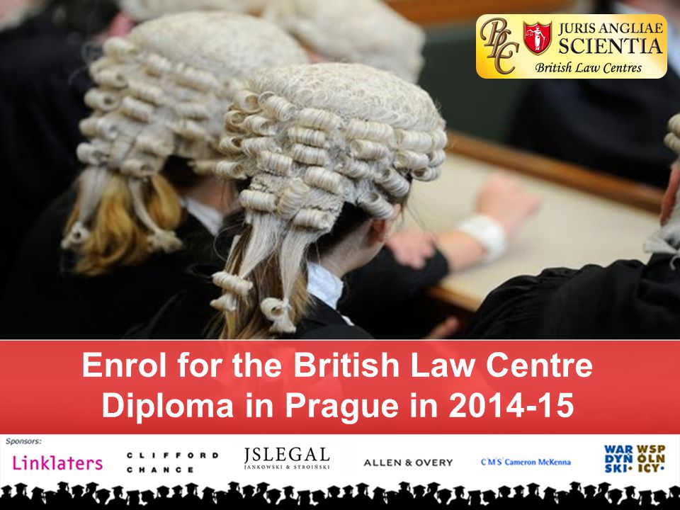 Enrol for the British Law Centre Diploma in Prague in