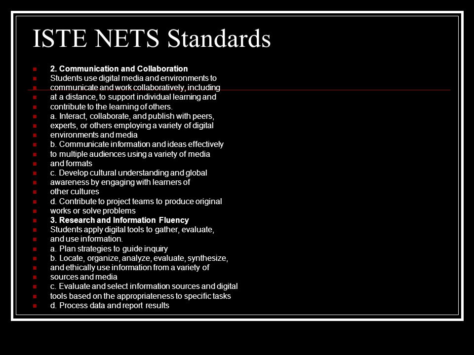 ISTE NETS Standards 2.