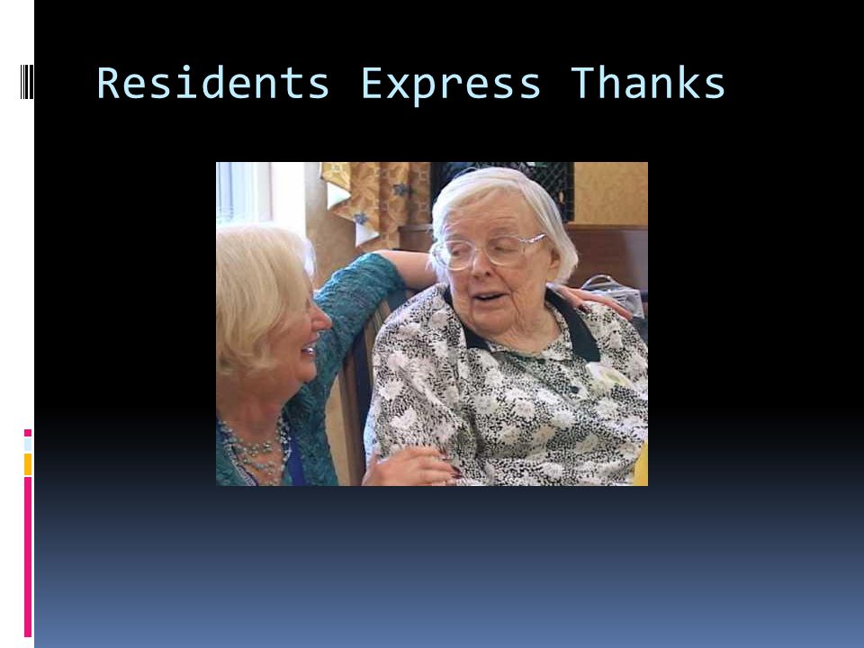 Residents Express Thanks