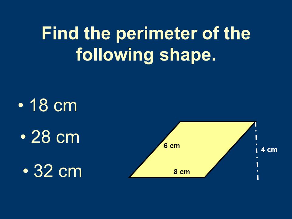 To find the height… Imagine someone is dropping a rock off the top of the parallelogram The height is how far the rock falls.