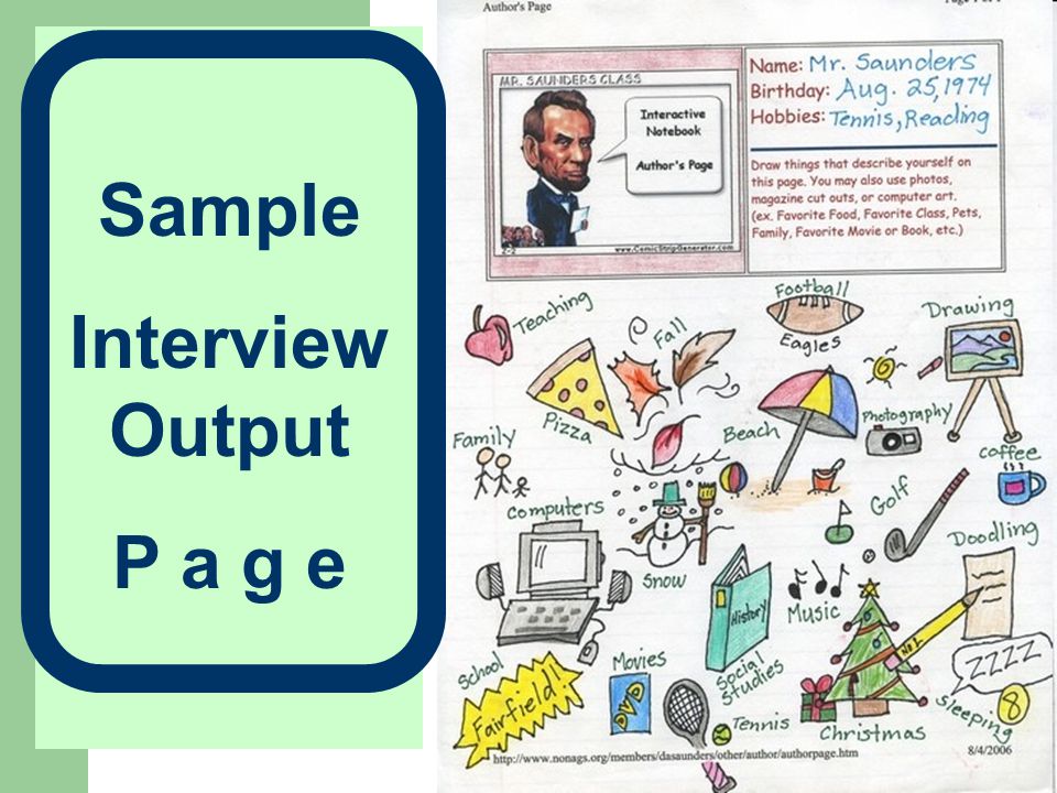 Sample Interview Output P a g e