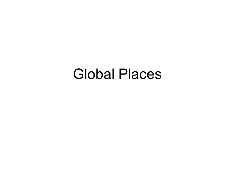 Global Places