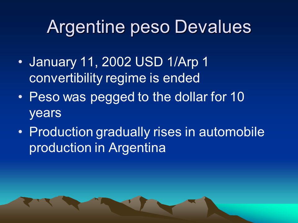 ARGENTINA Currency Devaluation And Its Effects On Industries TEAM 3 argentinian-money