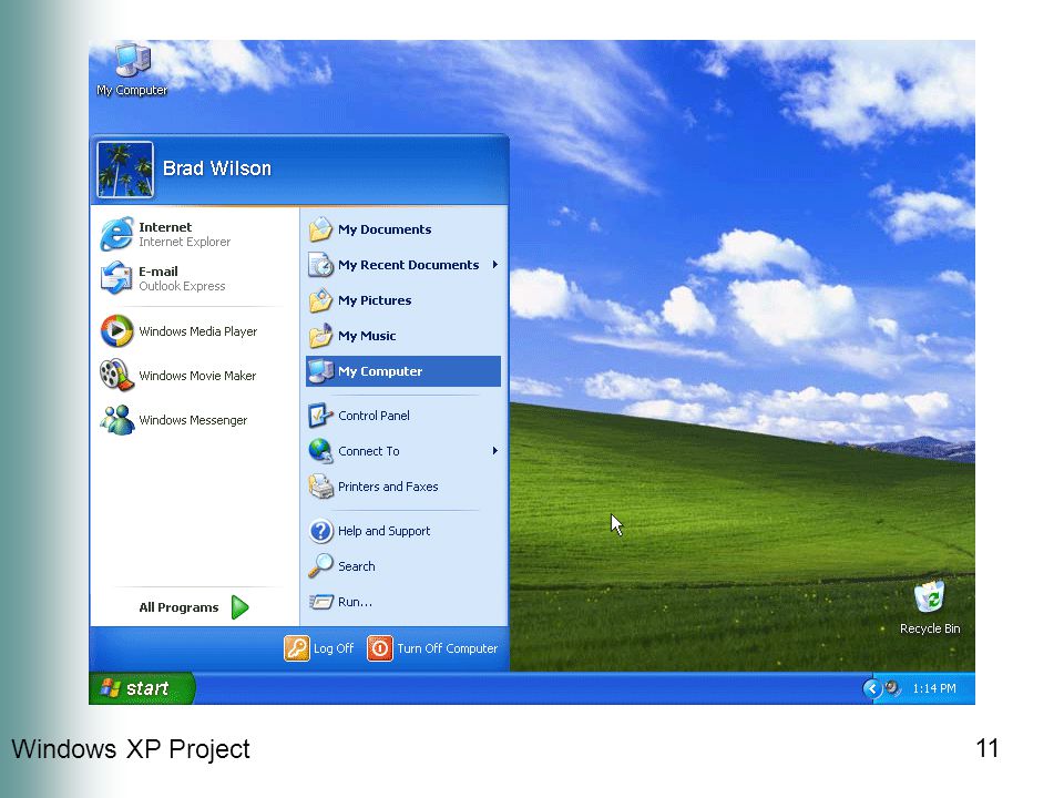 Windows XP Project 11