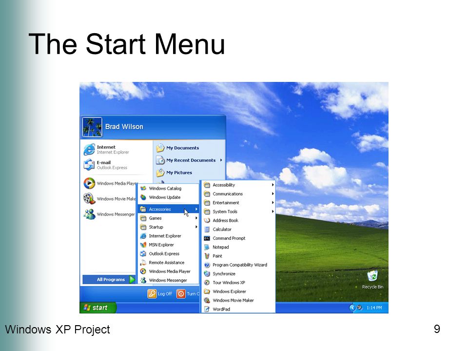 Windows XP Project 9 The Start Menu