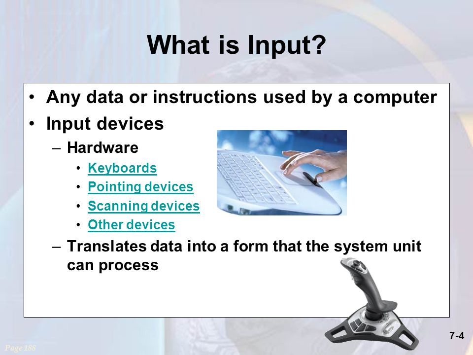 7-4 What is Input.
