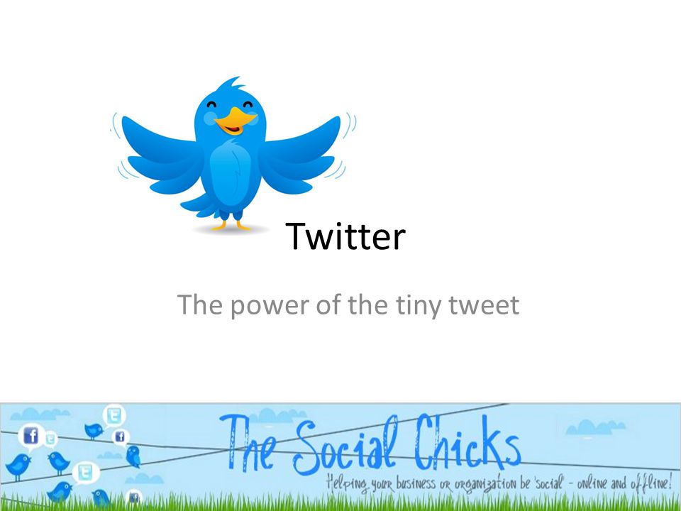 Twitter The power of the tiny tweet