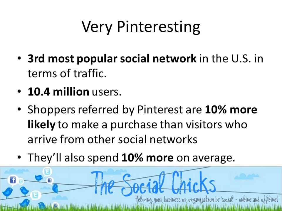 Very Pinteresting 3rd most popular social network in the U.S.