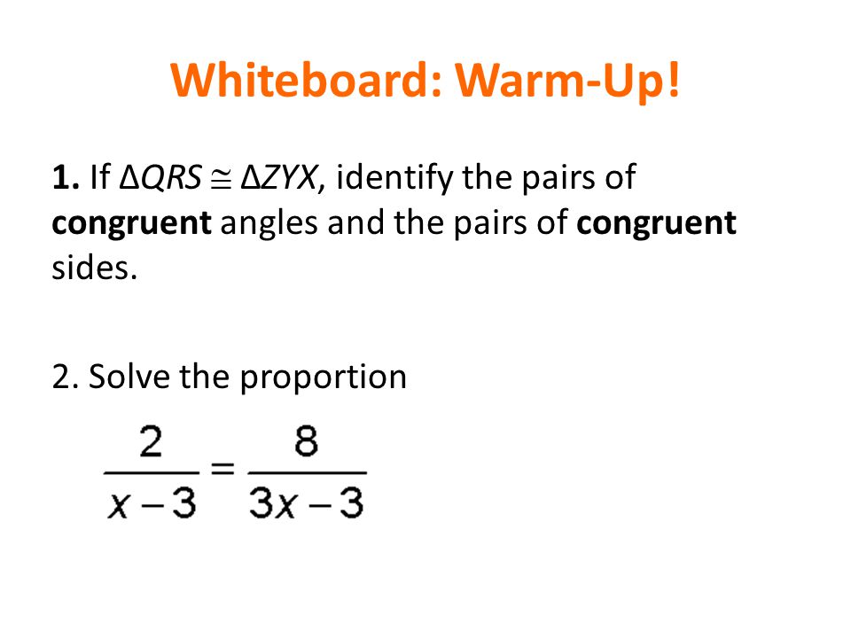 Whiteboard: Warm-Up. 1.