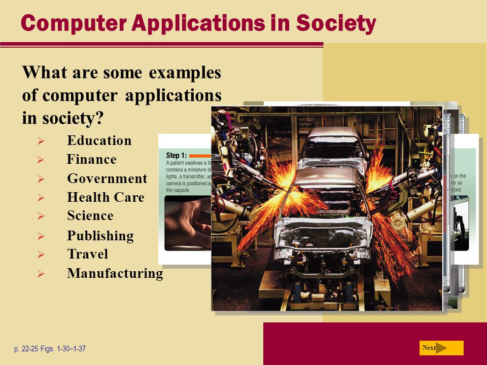 Computer Applications in Society What are some examples of computer applications in society.