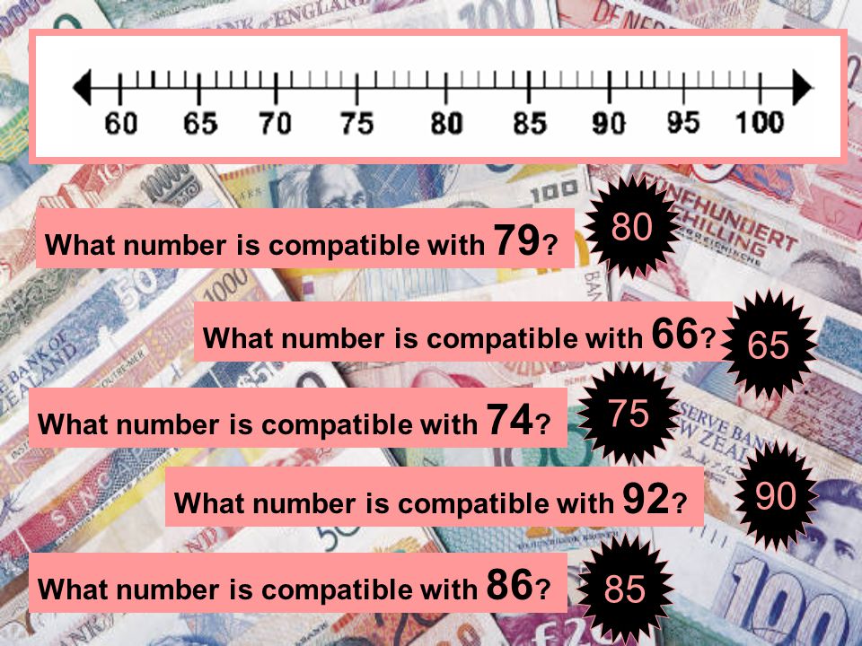 What number is compatible with 79 . What number is compatible with 66 .