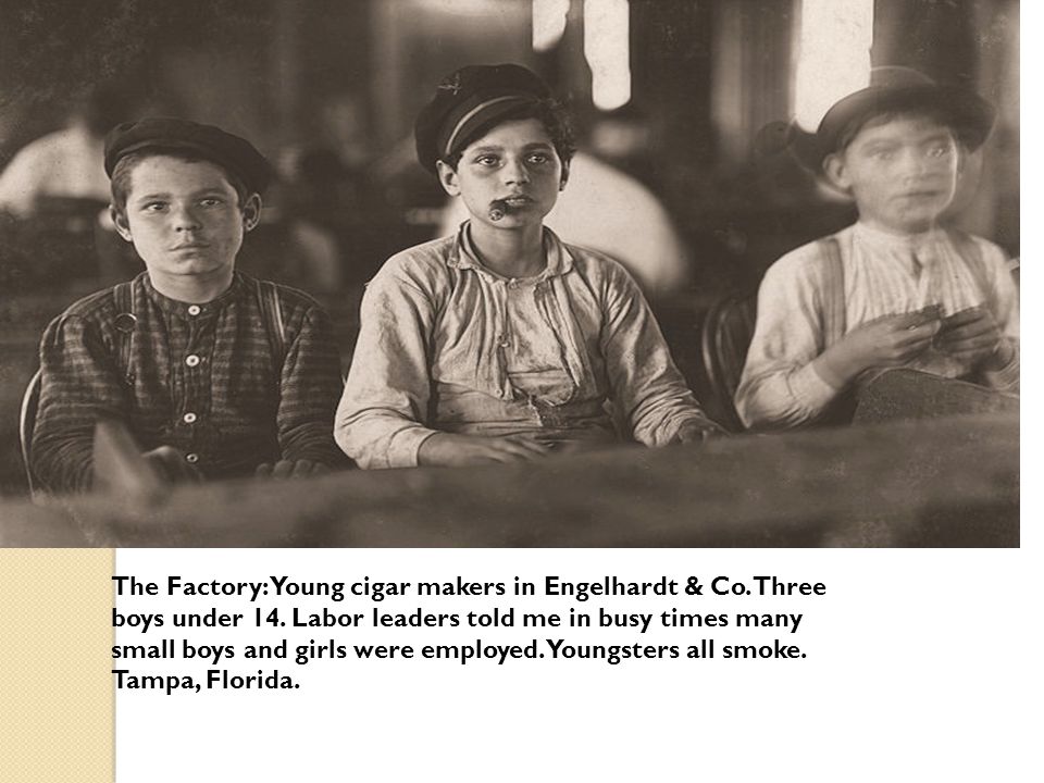 The Factory: Young cigar makers in Engelhardt & Co.