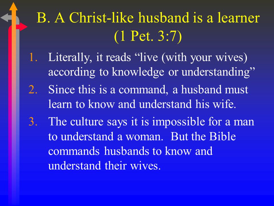 nanc biblical counseling class lesson 8 the husband s role the