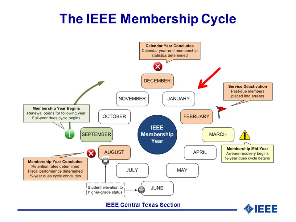 IEEE Central Texas Section The IEEE Membership Cycle