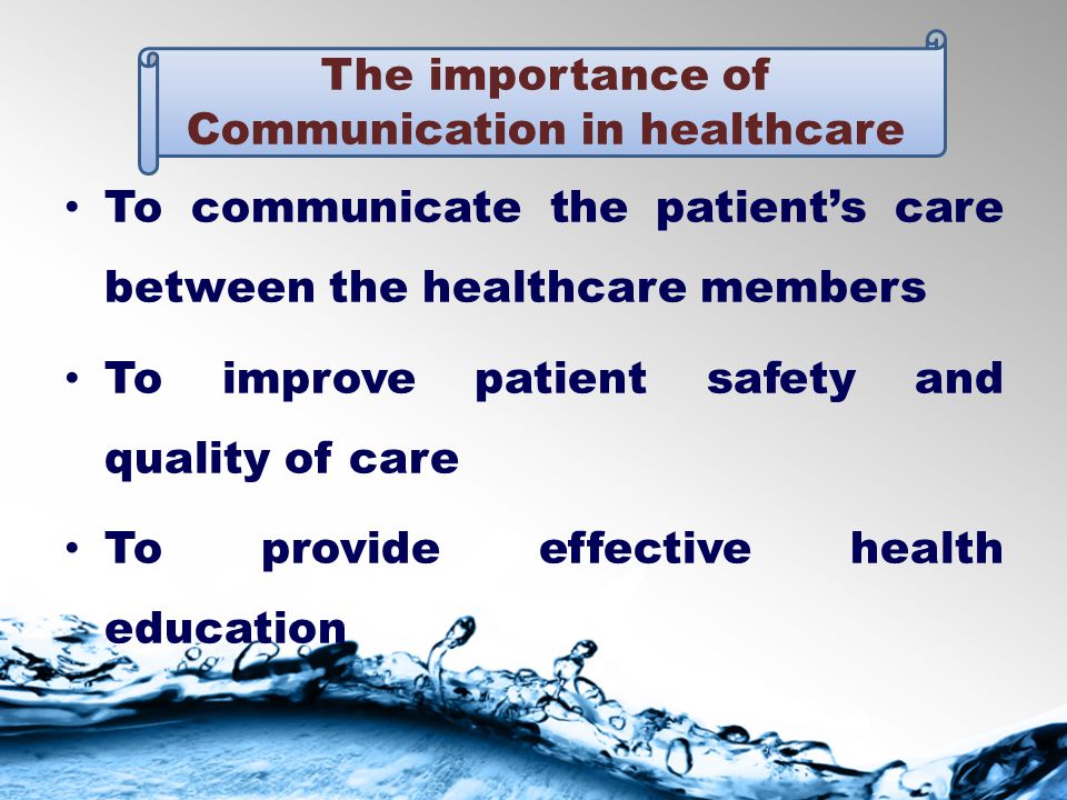 importance of communication in patient care
