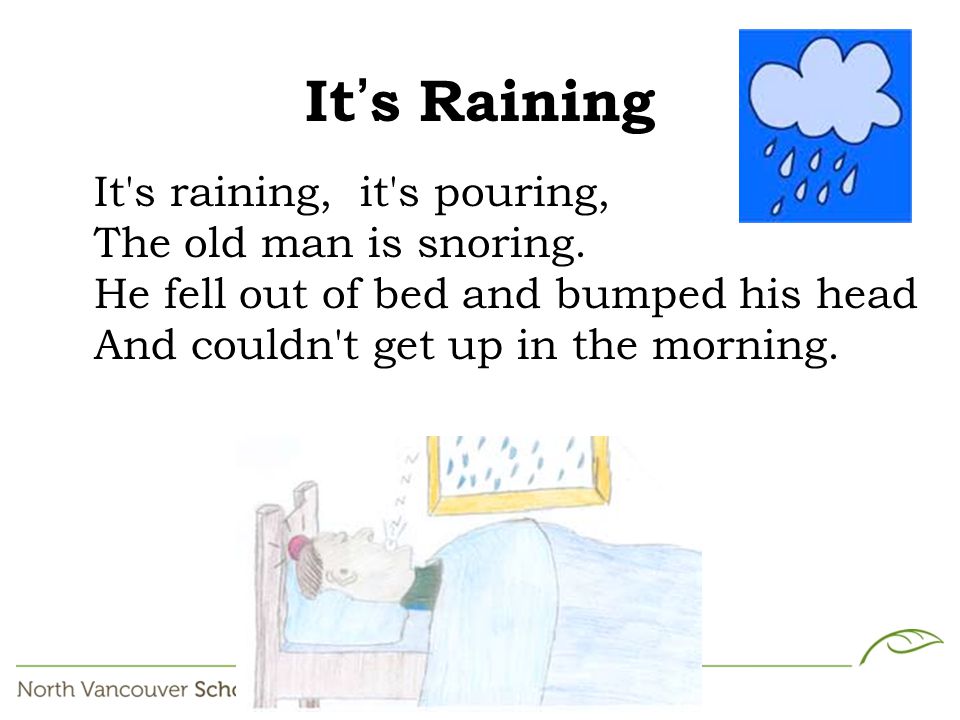 Learning English with Cambridge - 'It's raining, it's pouring, the old man  is snoring!' ☔⁣ ⁣ Did you know there were so many different ways to say  it's raining in English?⁣ ⁣