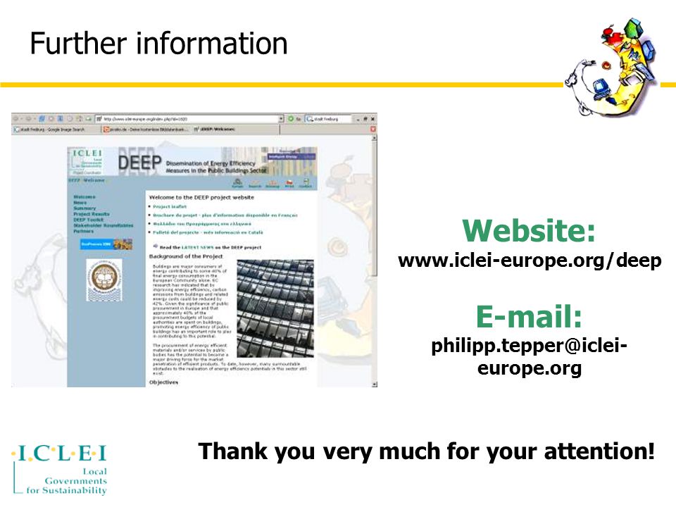Further information Website:     europe.org Thank you very much for your attention!