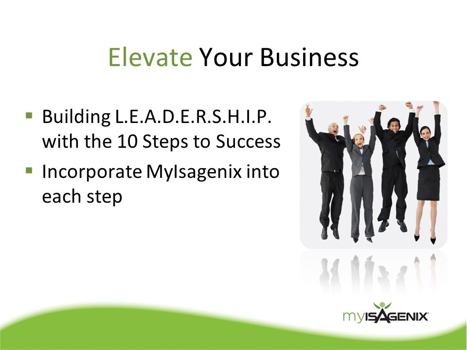 Elevate Your Business  Building L.E.A.D.E.R.S.H.I.P.