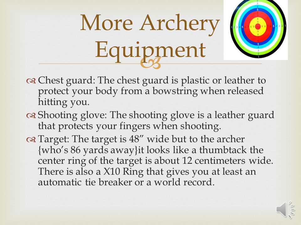 Archery is a summer Olympic sport where you shoot an arrow at a target. And  see who scored the most points, by getting closest to the target By: Max  Mulder. - ppt