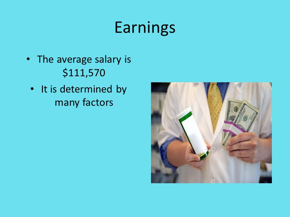 Earnings The average salary is $111,570 It is determined by many factors