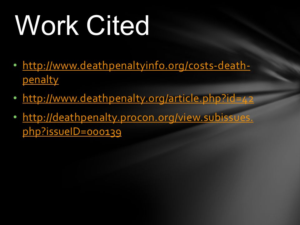 procon org death penalty