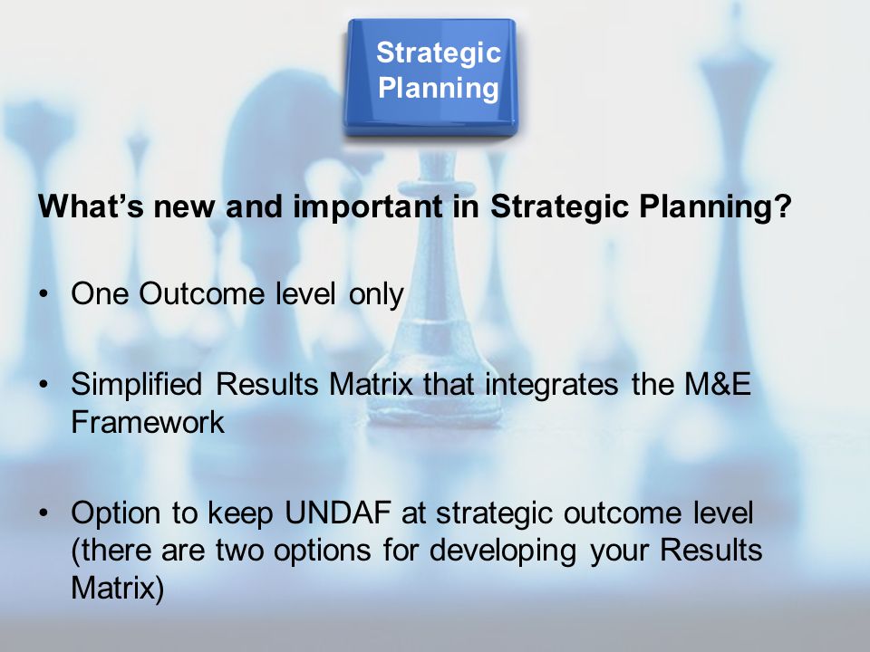 What’s new and important in Strategic Planning.