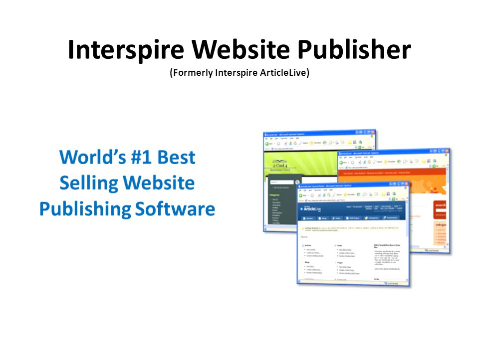 Interspire Website Publisher (Formerly Interspire ArticleLive)