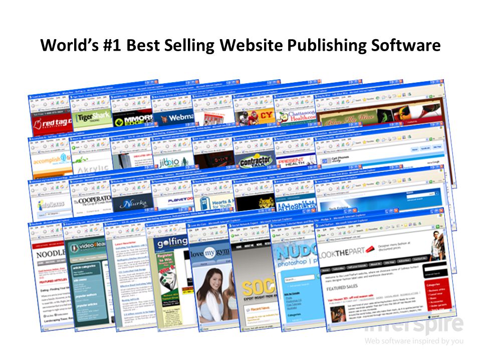 World’s #1 Best Selling Website Publishing Software