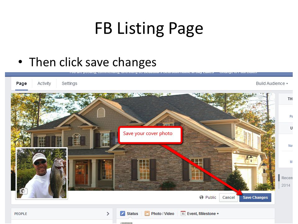 FB Listing Page Then click save changes