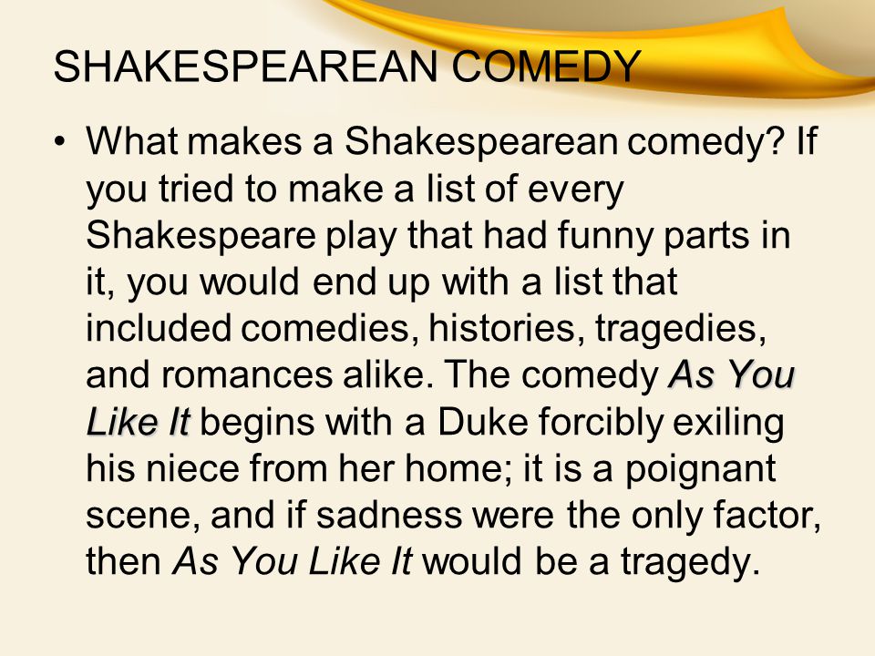 shakespeares comedies usually end in