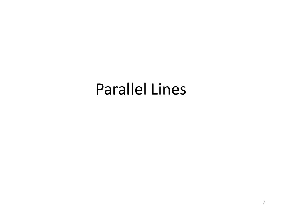Parallel Lines 7