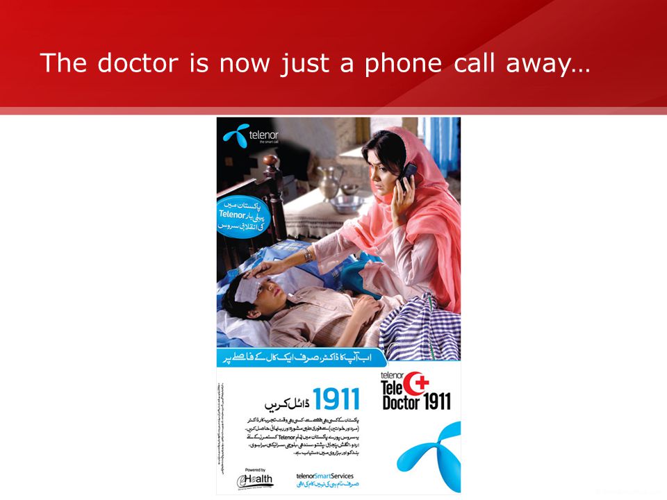 The doctor is now just a phone call away…