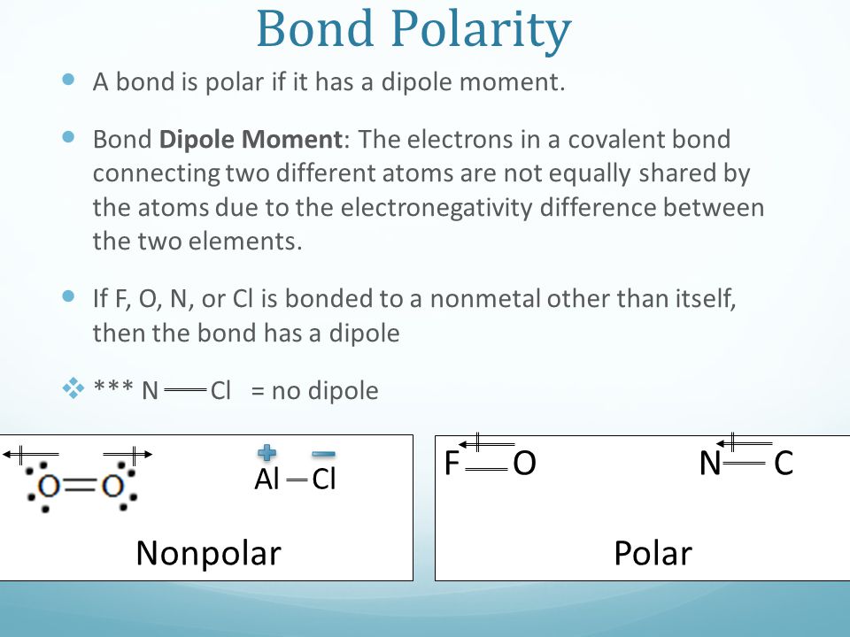 Polar Vs Non Polar Molecules Covalent Molecular Compounds All Molecular Compounds Are Either Polar Or Nonpolar Ppt Download