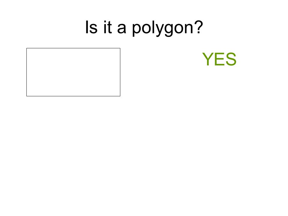 Is it a polygon YES