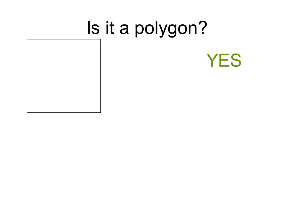 Is it a polygon YES