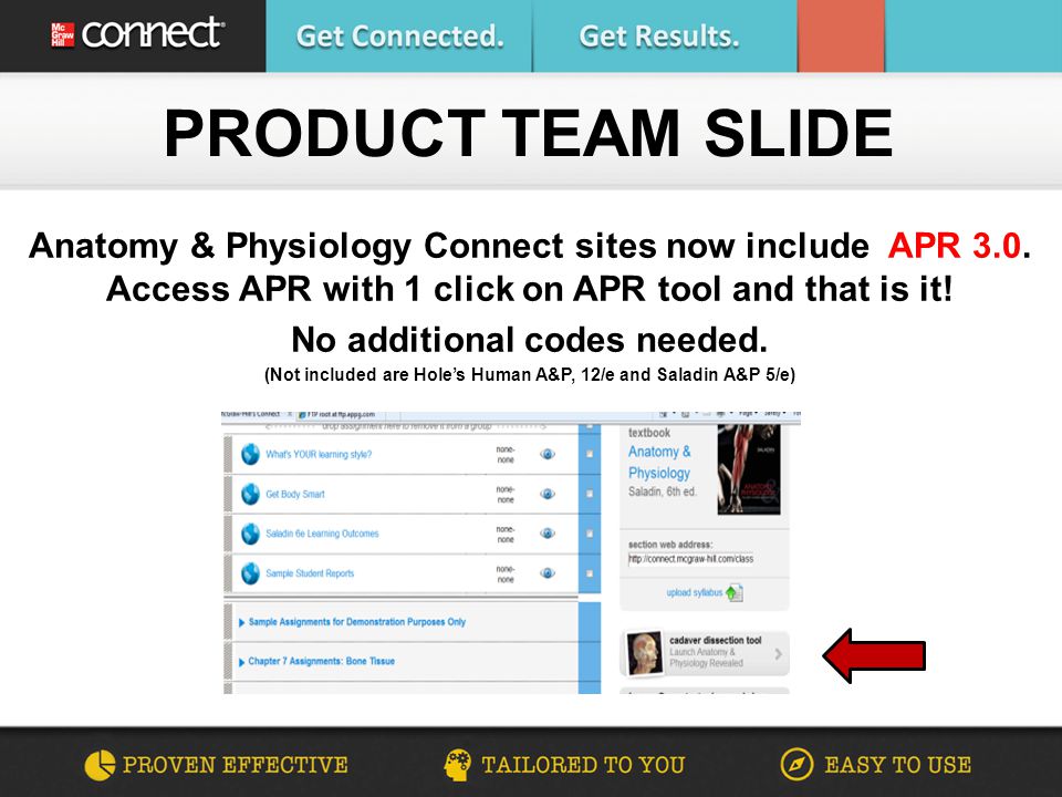 Anatomy & Physiology Connect sites now include APR 3.0.