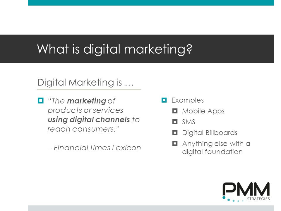 What is digital marketing.