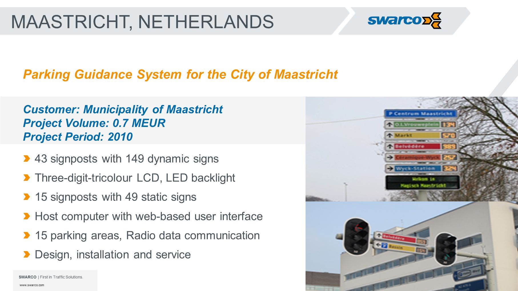 SWARCO | First in Traffic Solutions.