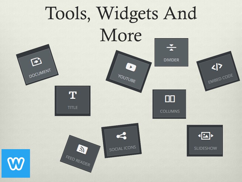 Tools, Widgets And More
