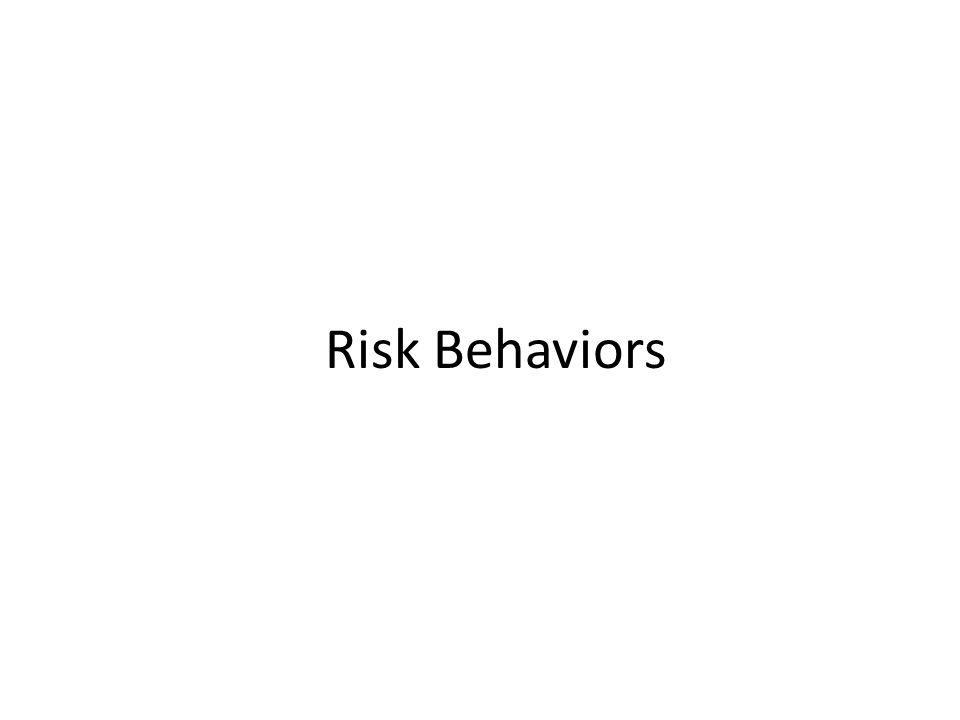 Risk Behaviors